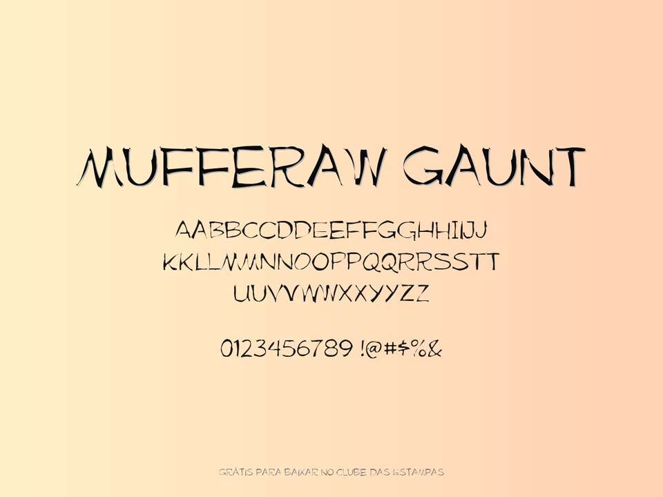 Fonte Mufferaw Gaunt Grátis Para Baixar