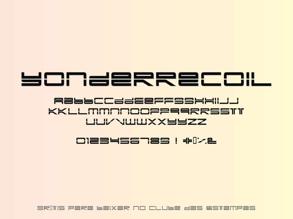 Fonte Yonderrecoil Grátis Para Baixar