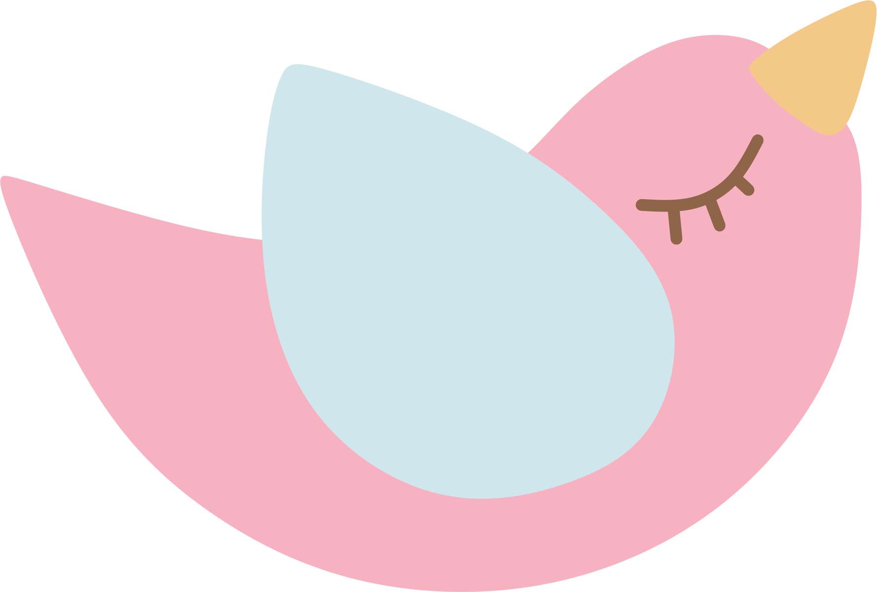 Pássaro Cartoon Cores Pastel Animais Png Grátis Para Baixar