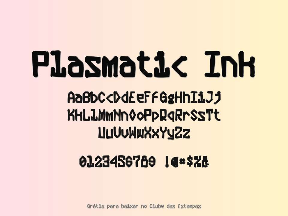 Fonte Plasmatic Ink Grátis Para Baixar