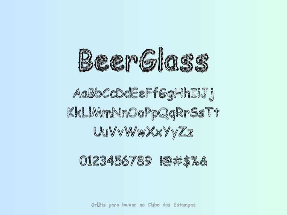 Fonte Beerglass Grátis Para Baixar
