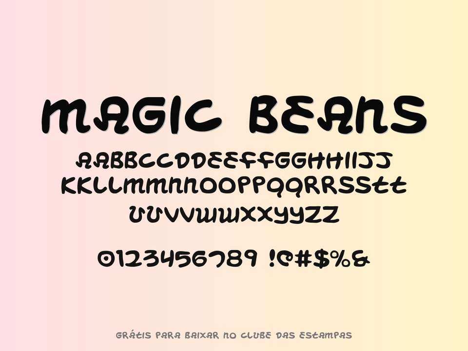 Fonte Magic Beans Grátis Para Baixar
