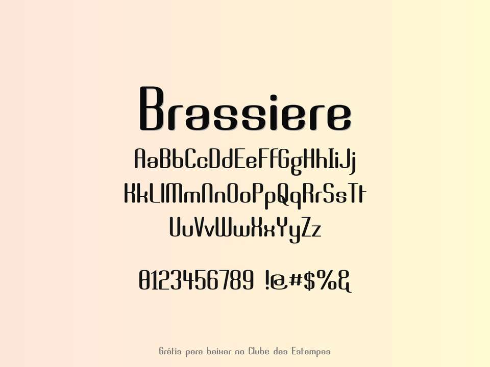 Fonte Brassiere Grátis Para Baixar