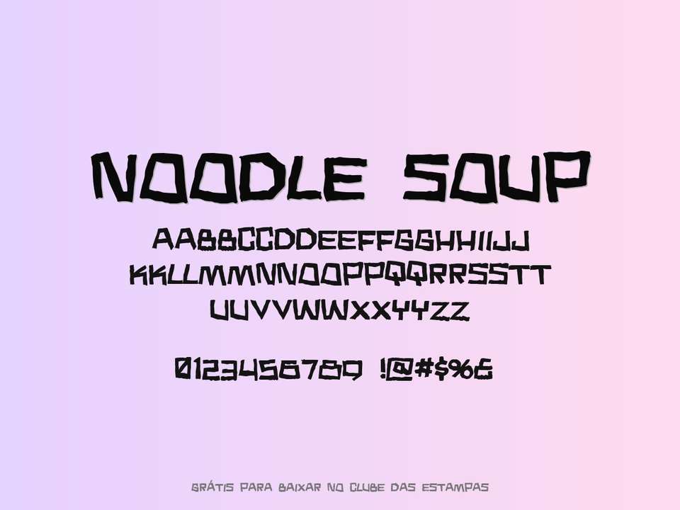 Fonte Noodle Soup Grátis Para Baixar