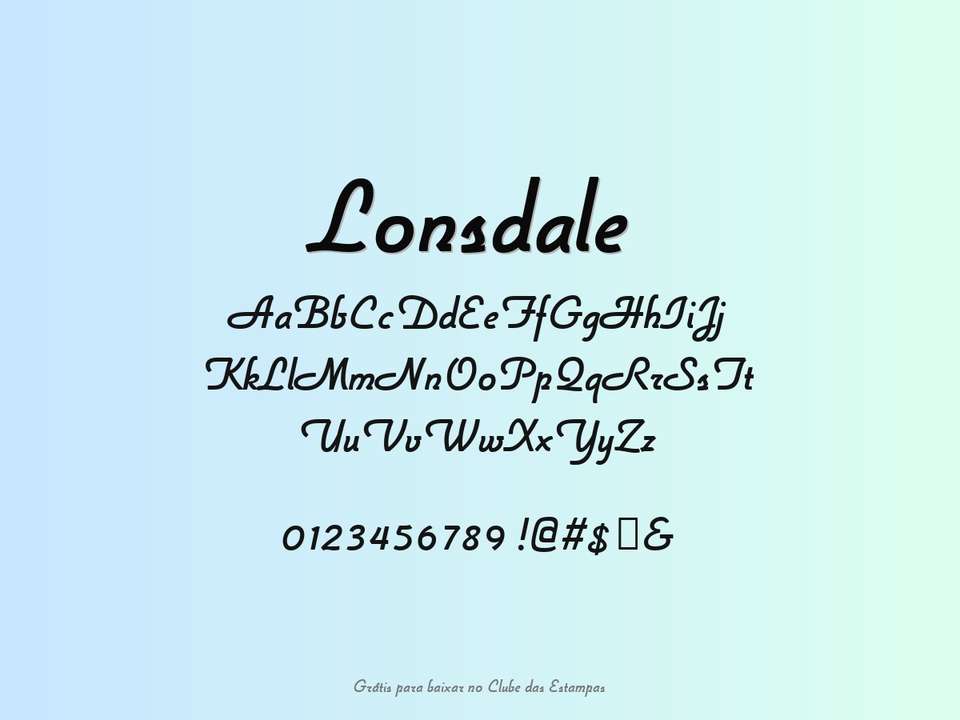 Fonte Lonsdale Grátis Para Baixar