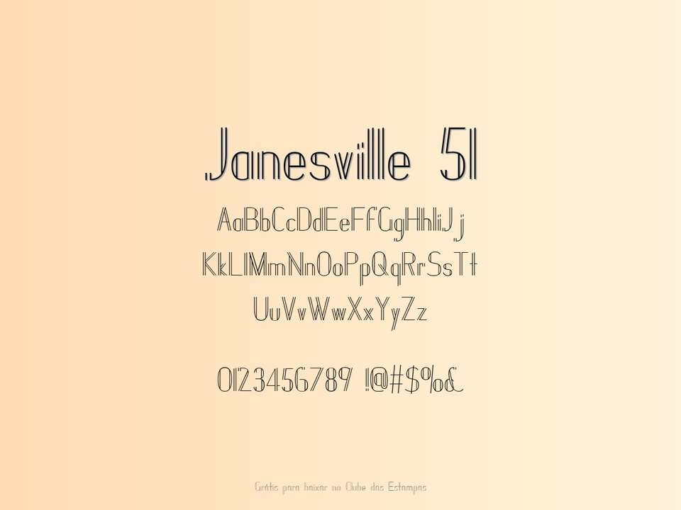 Fonte Janesville 51 Grátis Para Baixar