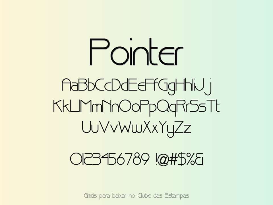 Fonte Pointer Grátis Para Baixar