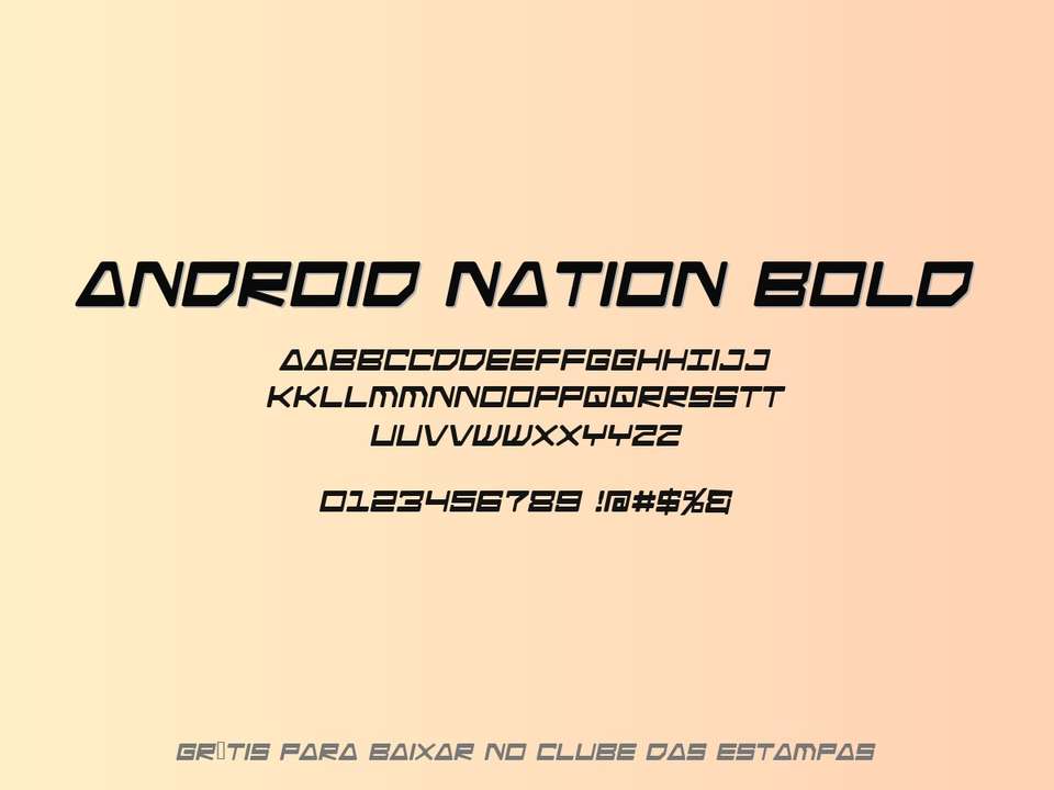 Fonte Android Nation Bold Grátis Para Baixar