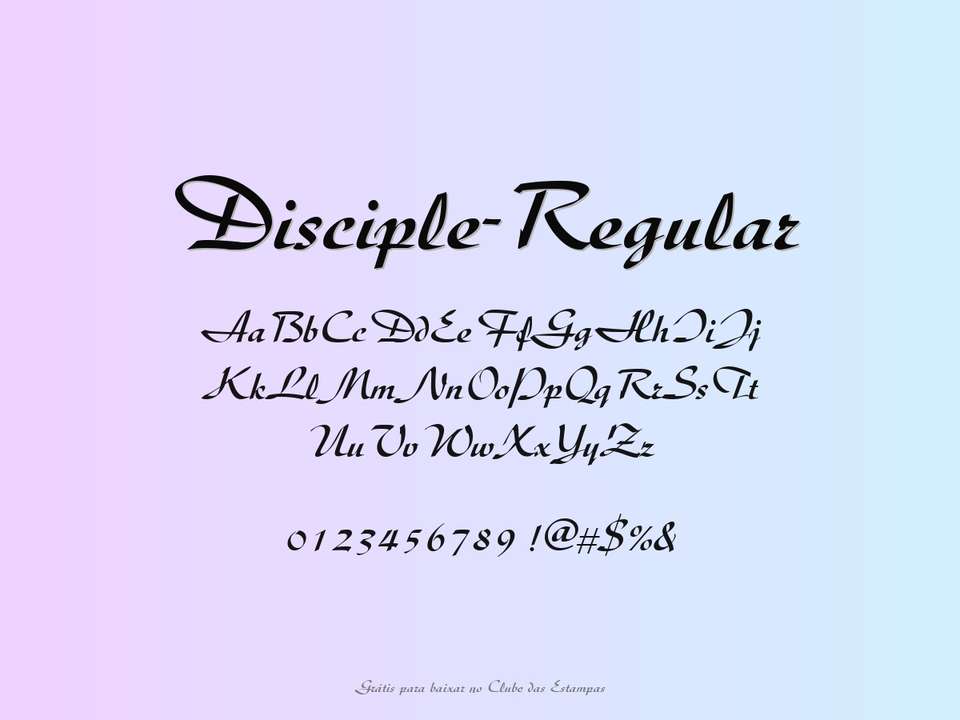 Fonte Disciple Regular Grátis Para Baixar