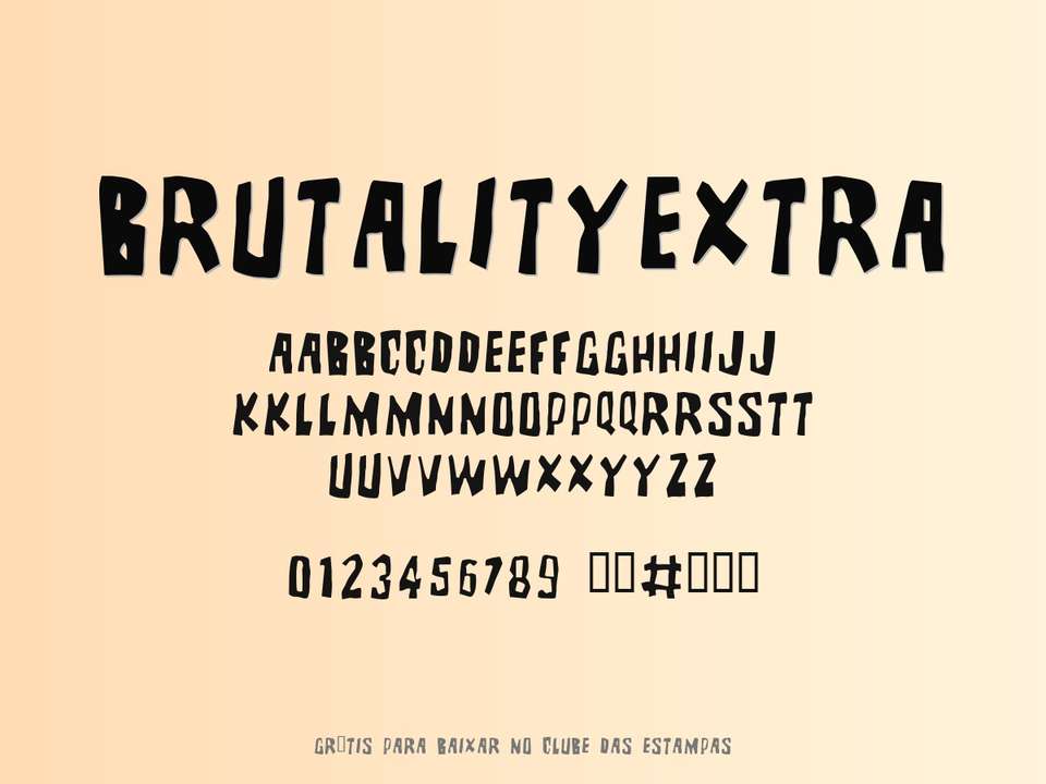 Fonte Brutalityextra Grátis Para Baixar