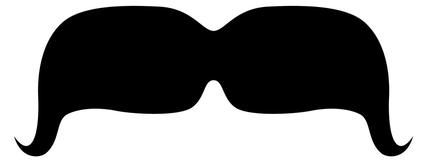 Bigode Preto Estilizado Geométrico Design Gráfico Png Grátis Para Baixar