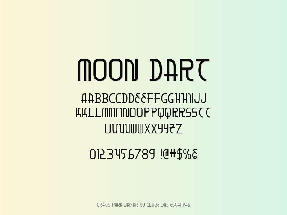Fonte Moon Dart Grátis Para Baixar