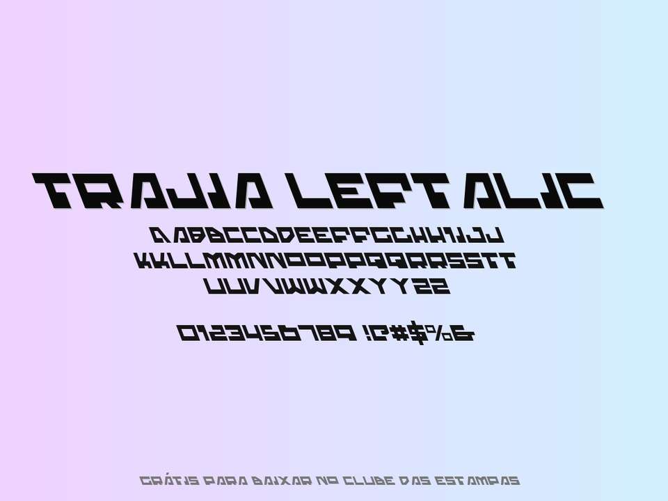 Fonte Trajia Leftalic Grátis Para Baixar