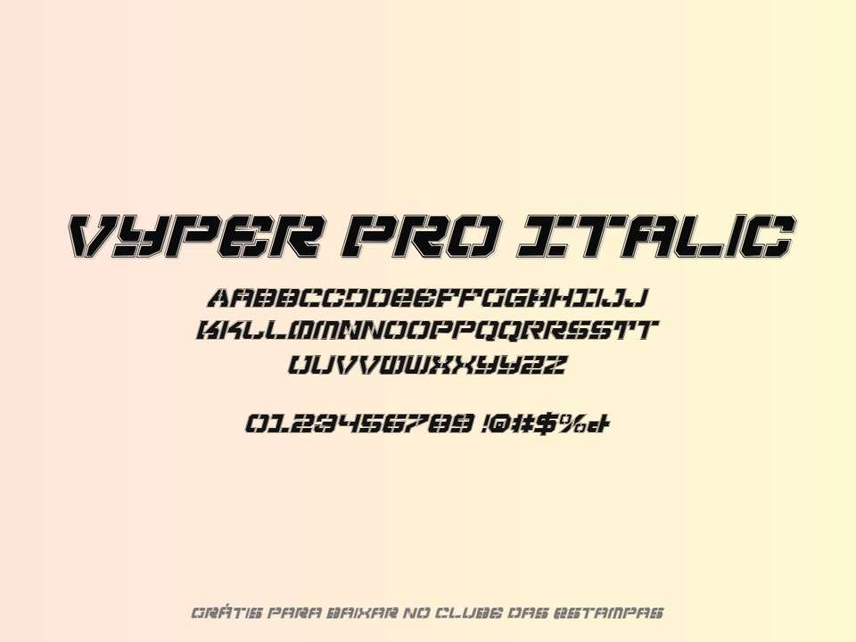 Fonte Vyper Pro Italic Grátis Para Baixar