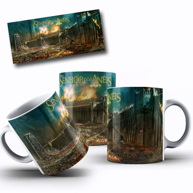 Arte Para Caneca O Senhor Dos Aneis Personagens Fantasia 1