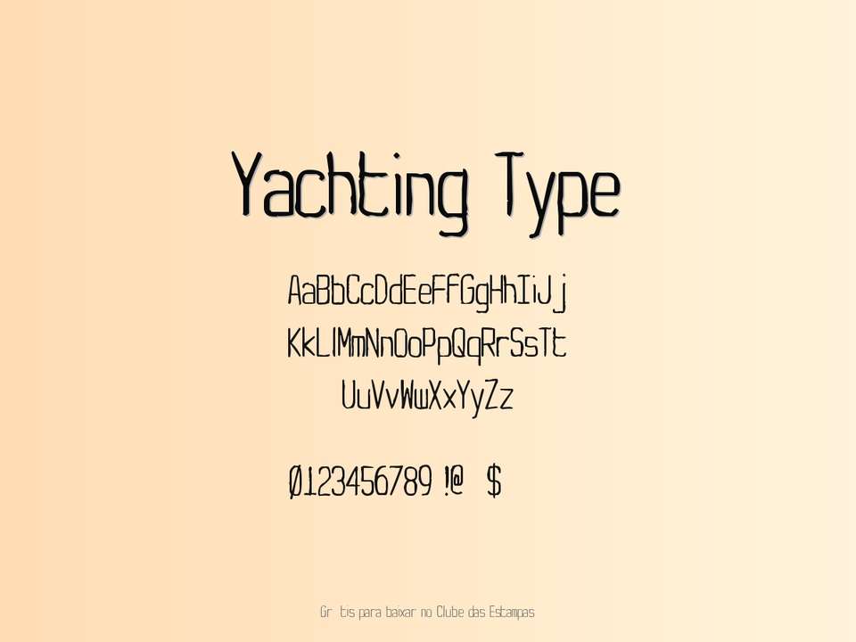 Fonte Yachting Type Grátis Para Baixar
