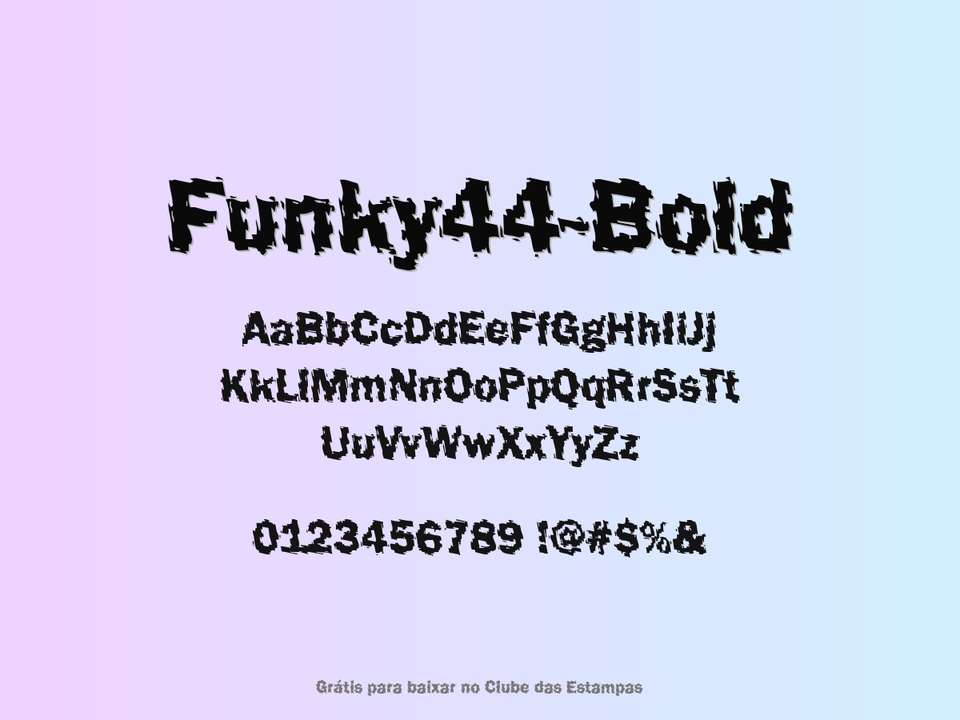 Fonte Funky44 Bold Grátis Para Baixar