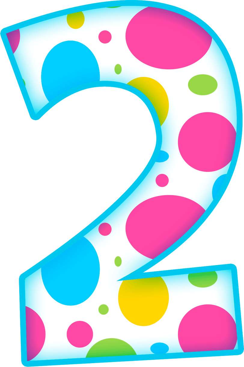 Elemento Numero 2 Dois Bolinhas Png