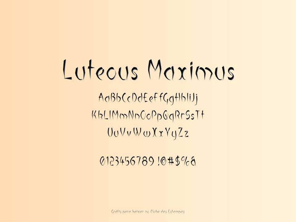 Fonte Luteous Maximus Grátis Para Baixar