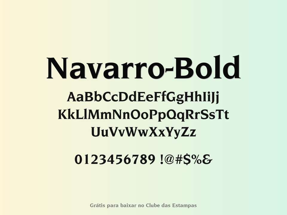 Fonte Navarro Bold Grátis Para Baixar