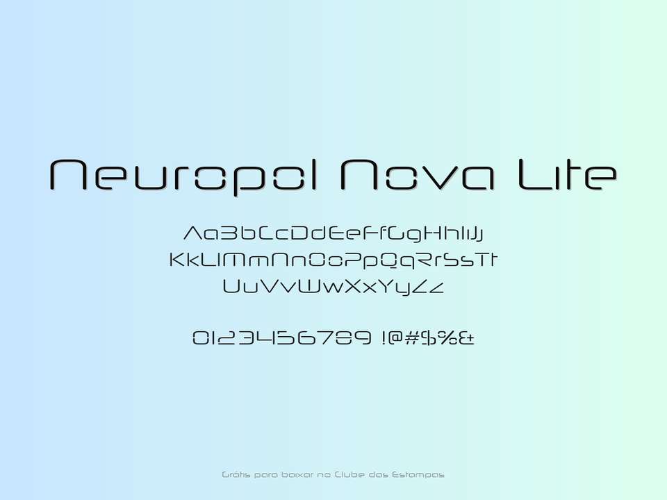 Fonte Neuropol Nova Lite Grátis Para Baixar