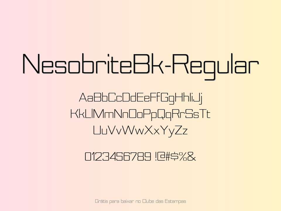 Fonte Nesobritebk Regular Grátis Para Baixar
