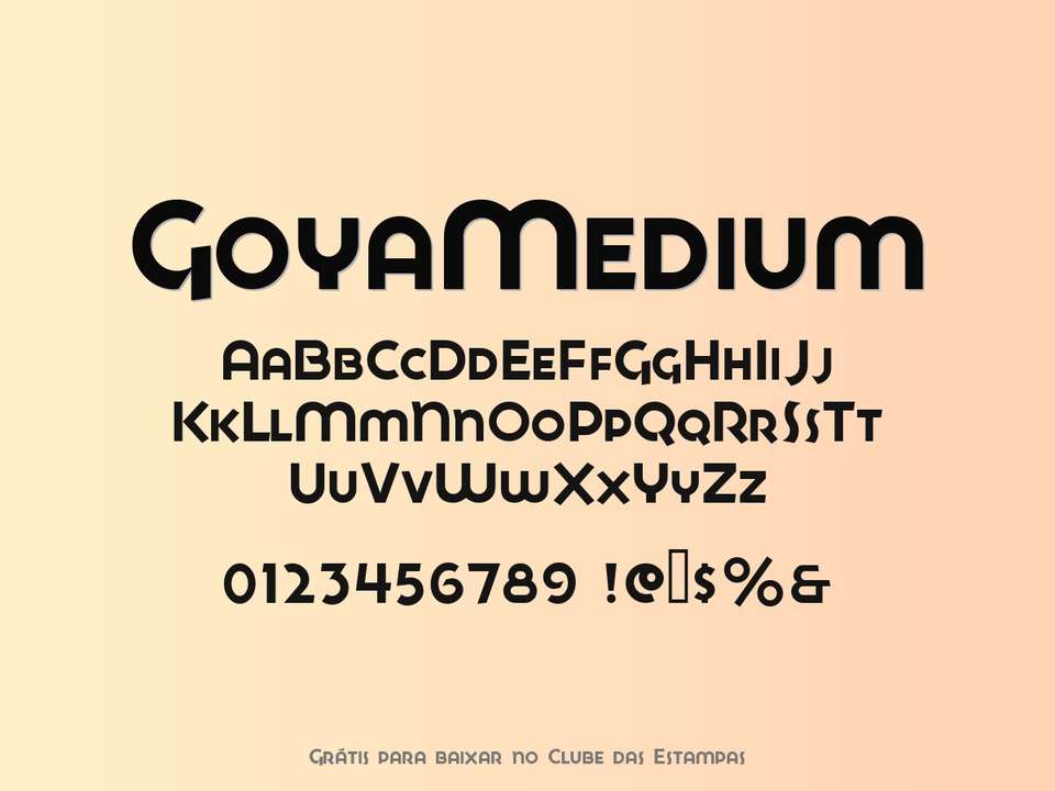 Fonte Goyamedium Grátis Para Baixar