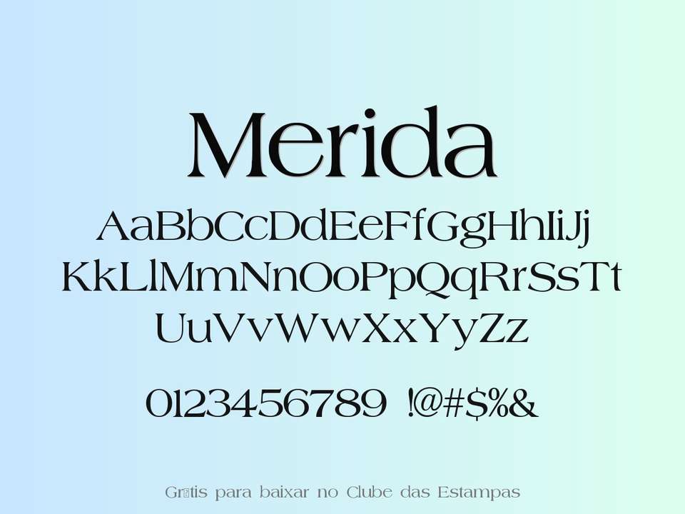 Fonte Merida Grátis Para Baixar