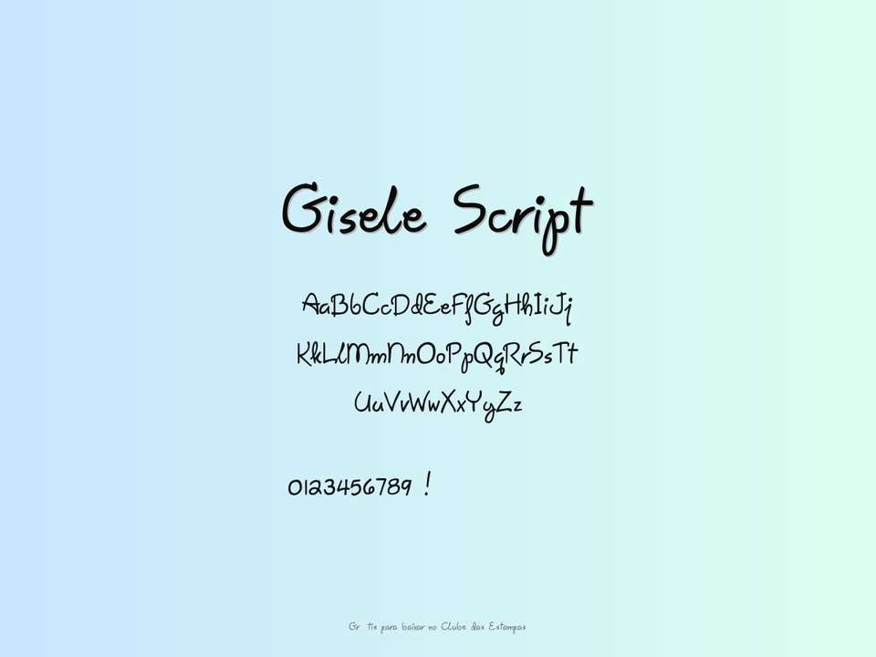 Fonte Gisele Script Grátis Para Baixar