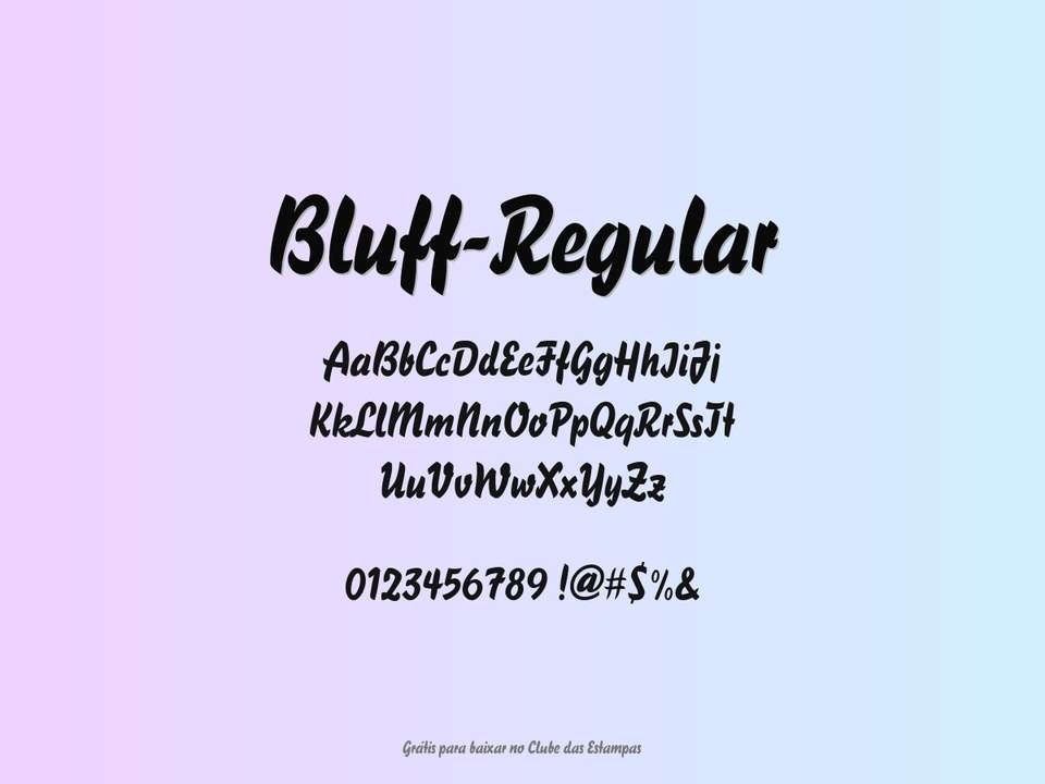 Fonte Bluff Regular Grátis Para Baixar