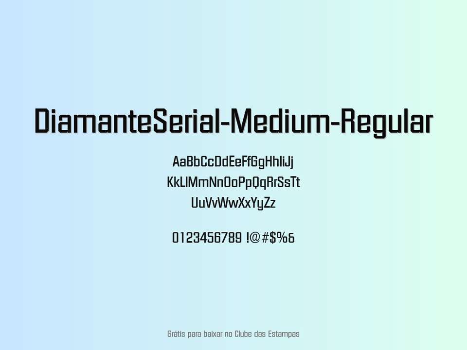 Fonte Diamanteserial Medium Regular Grátis Para Baixar