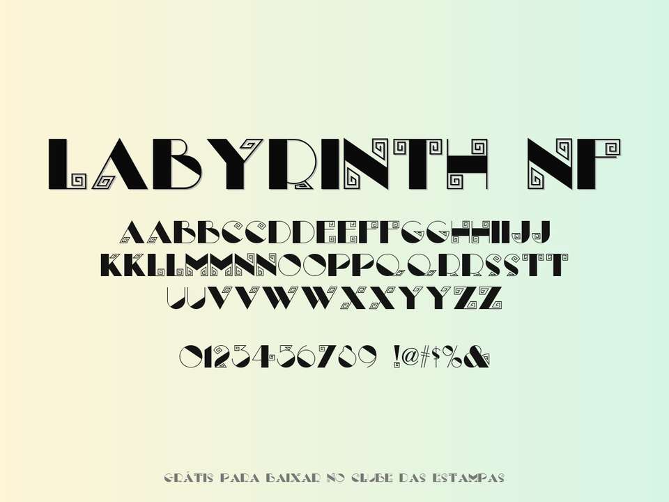 Fonte Labyrinth Nf Grátis Para Baixar