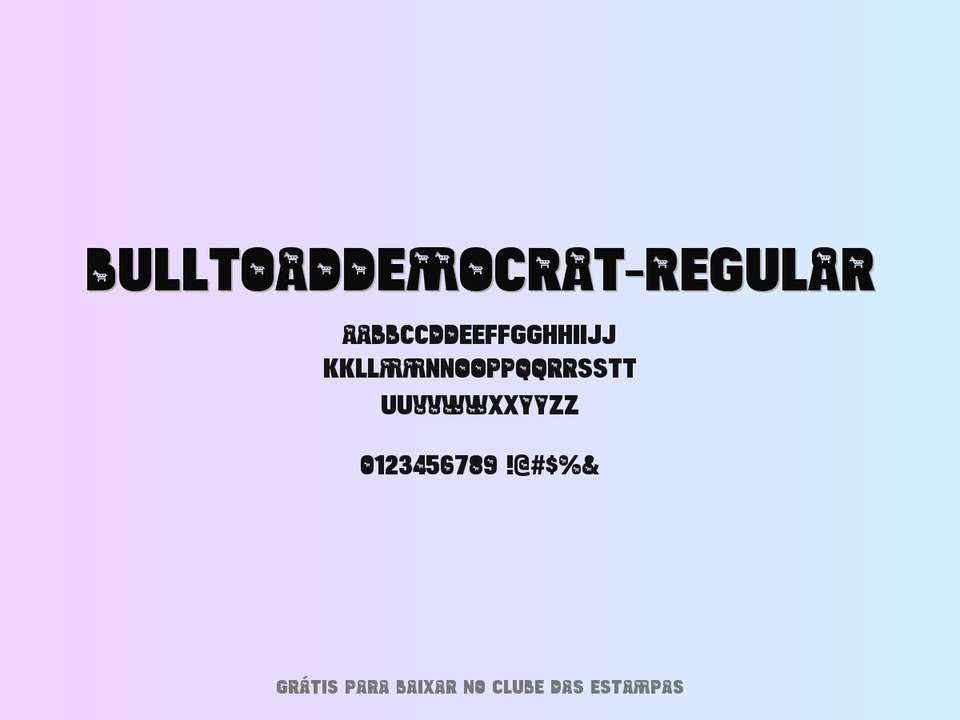Fonte Bulltoaddemocrat Regular Grátis Para Baixar