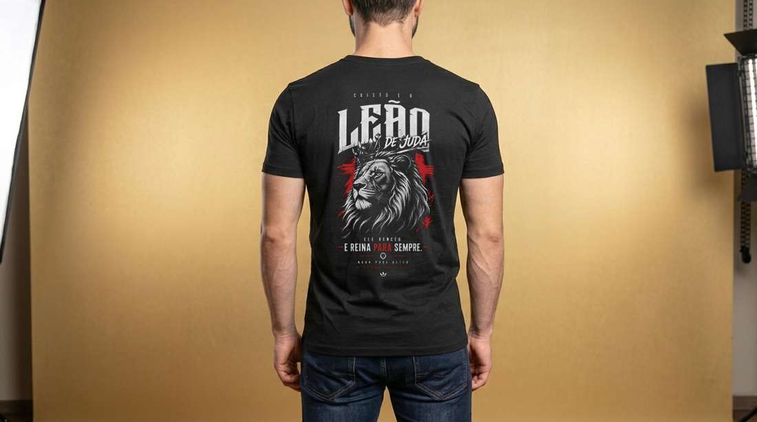 Arte Leão De Judá E Reina Para Sempre Estampa Para Camiseta