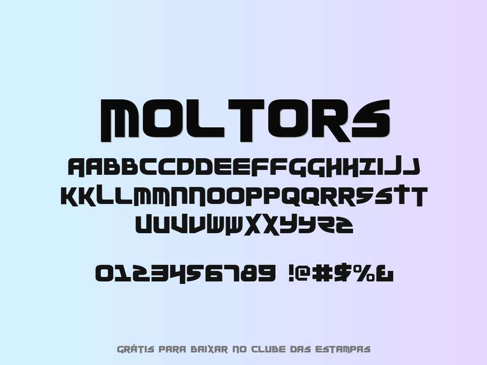 Fonte Moltors Grátis Para Baixar