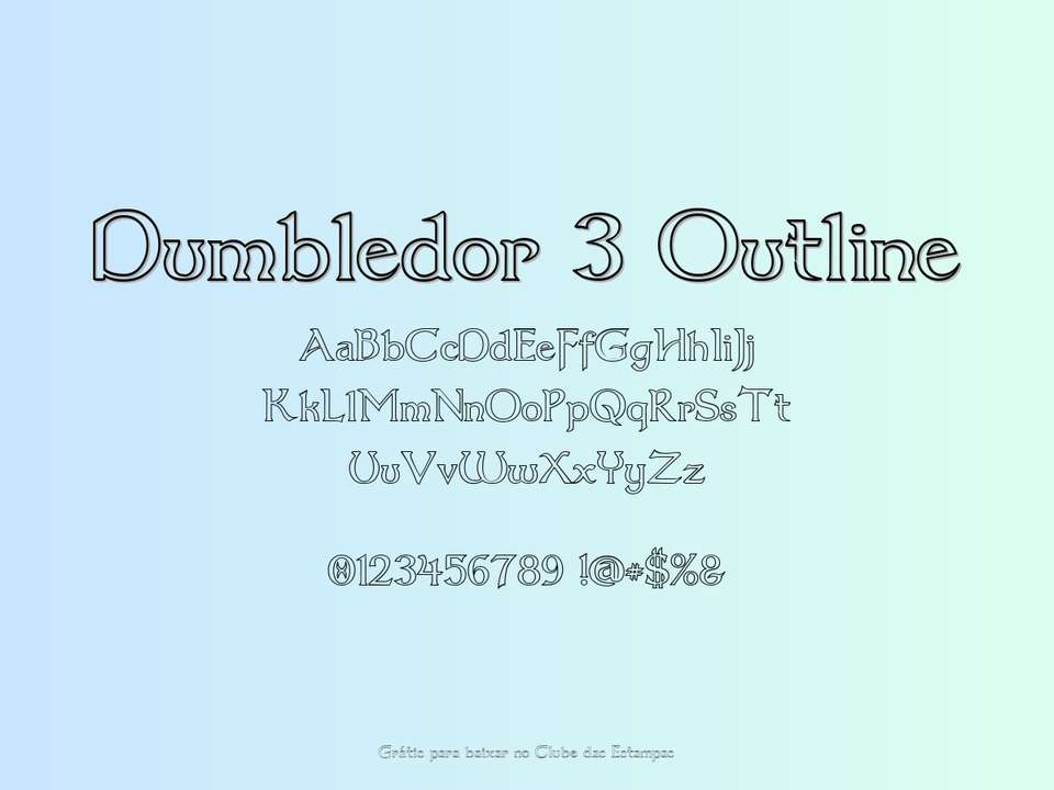 Fonte Dumbledor 3 Outline Grátis Para Baixar