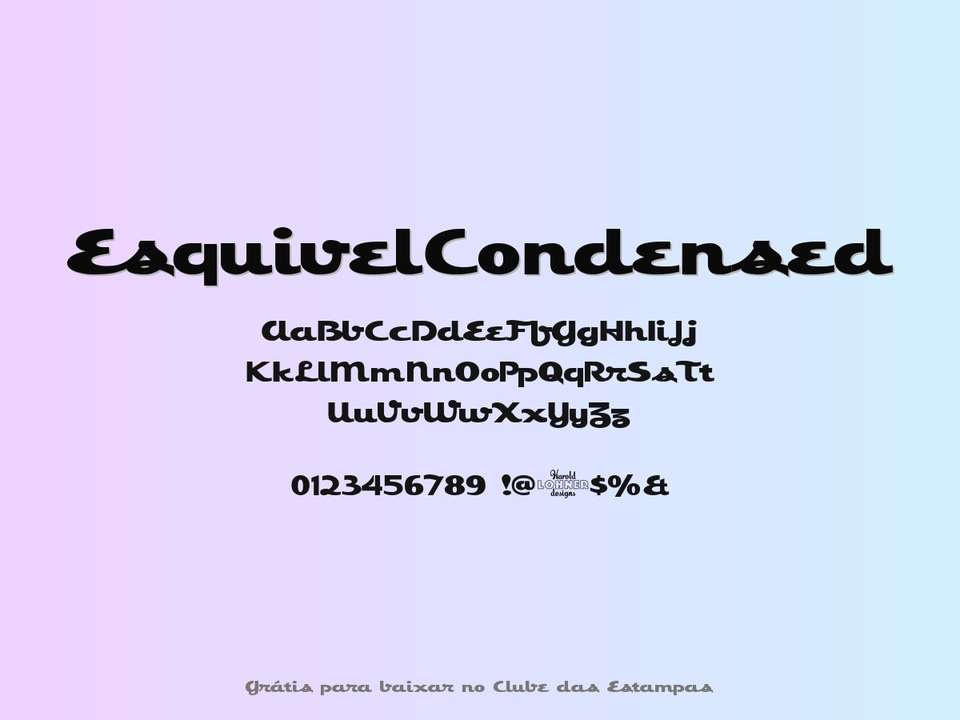 Fonte Esquivelcondensed Grátis Para Baixar