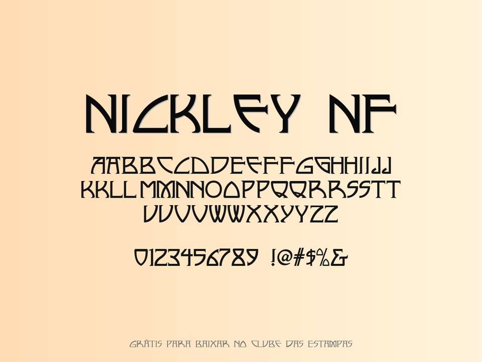 Fonte Nickley Nf Grátis Para Baixar