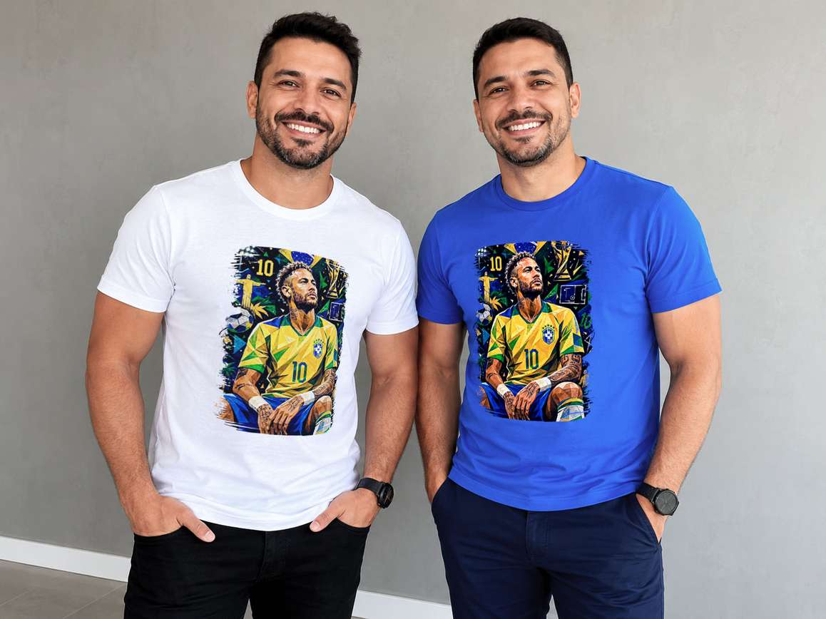 Arte Camiseta Seleção Brasil Camisa 10 Neymar Jr