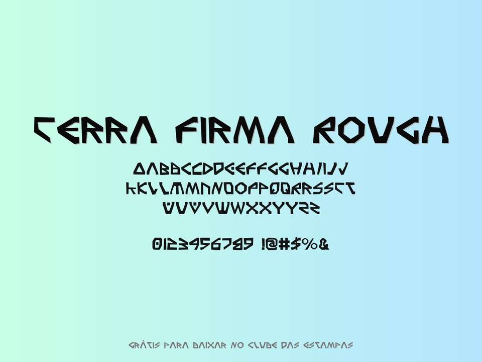 Fonte Terra Firma Rough Grátis Para Baixar