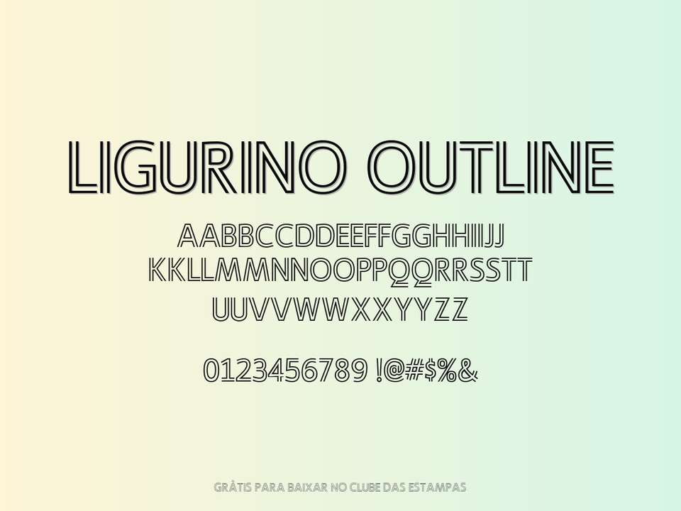 Fonte Ligurino Outline Grátis Para Baixar