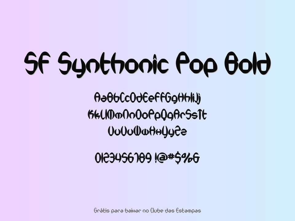 Fonte Sf Synthonic Pop Bold Grátis Para Baixar