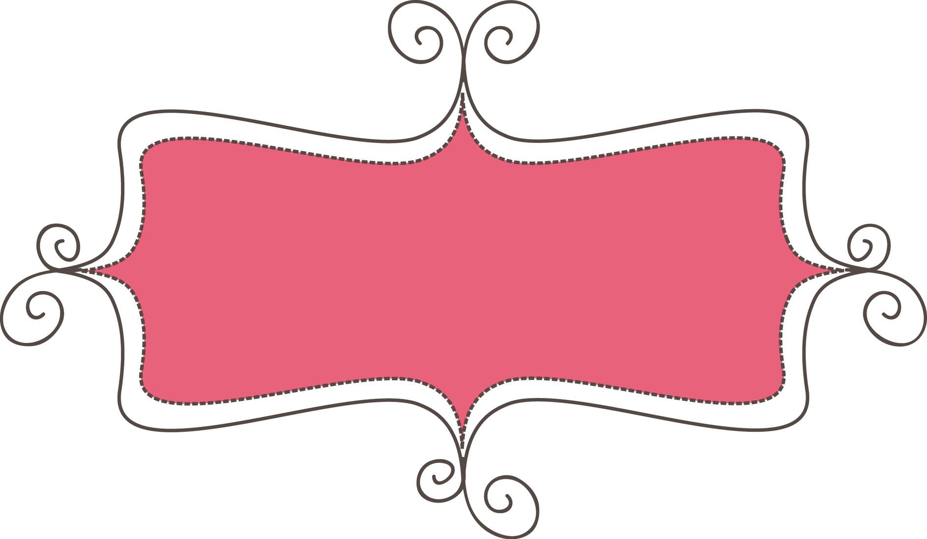Moldura Ornamental Rosa Decoração Png Grátis Para Baixar Vetor