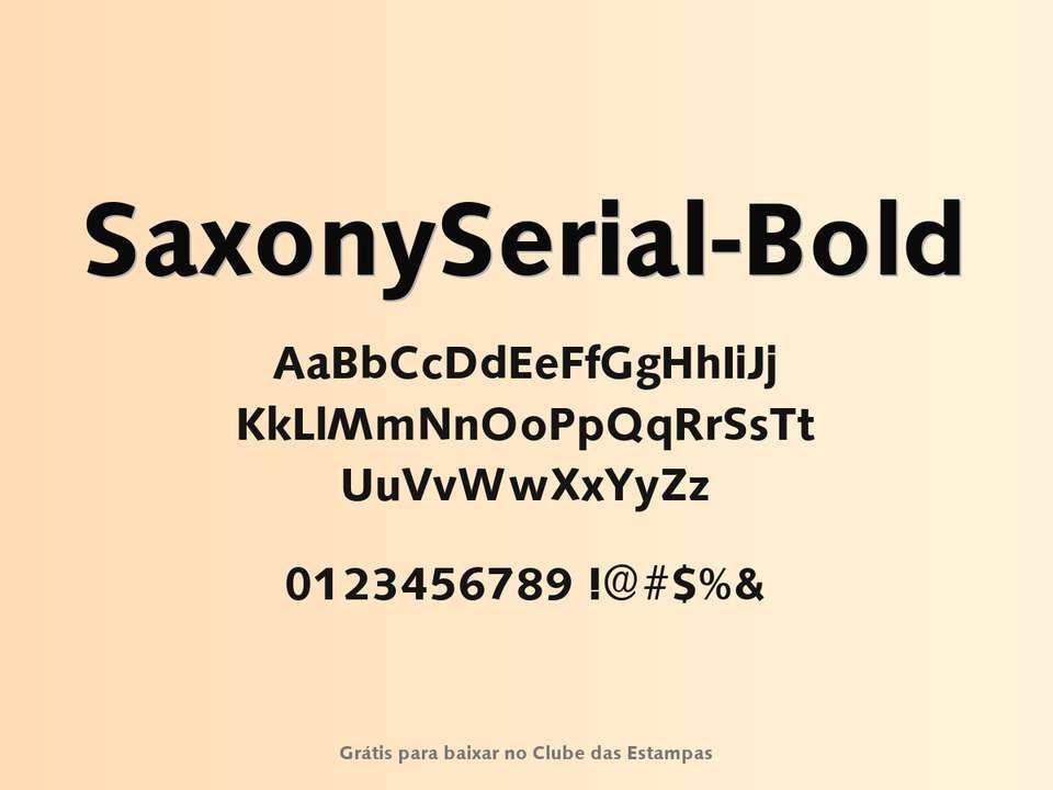 Fonte Saxonyserial Bold Grátis Para Baixar