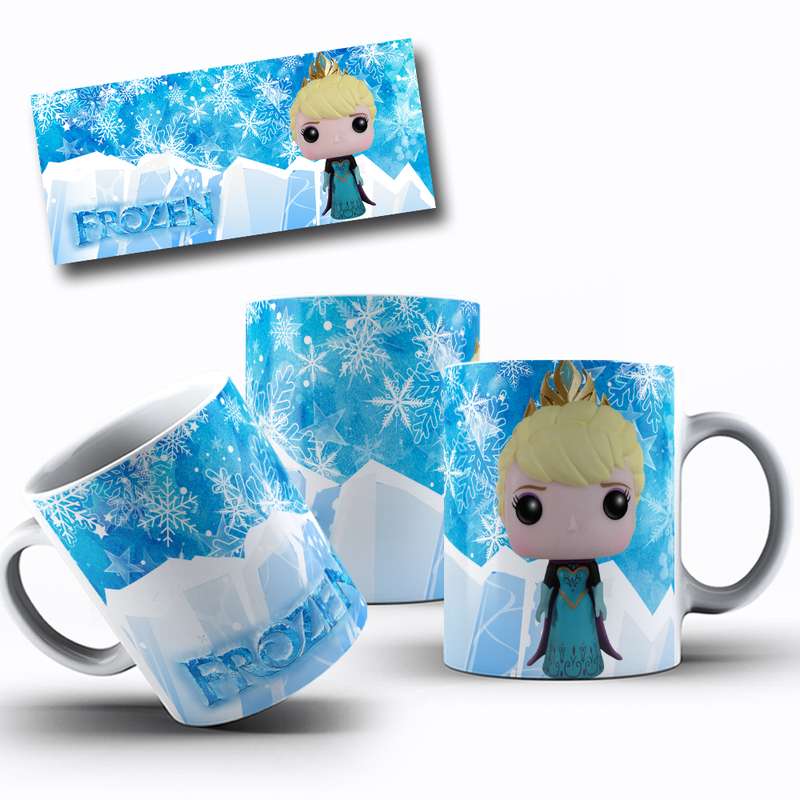 Arte Para Caneca Frozen Funko (6)