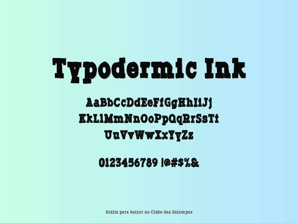 Fonte Typodermic Ink Grátis Para Baixar
