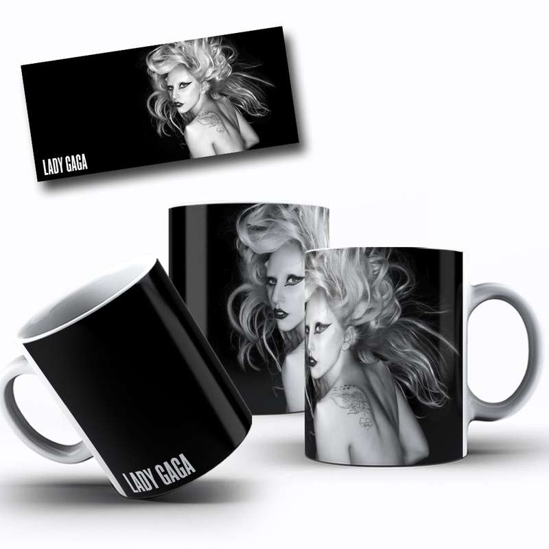 Arte Para Caneca Lady Gaga Personagem 2