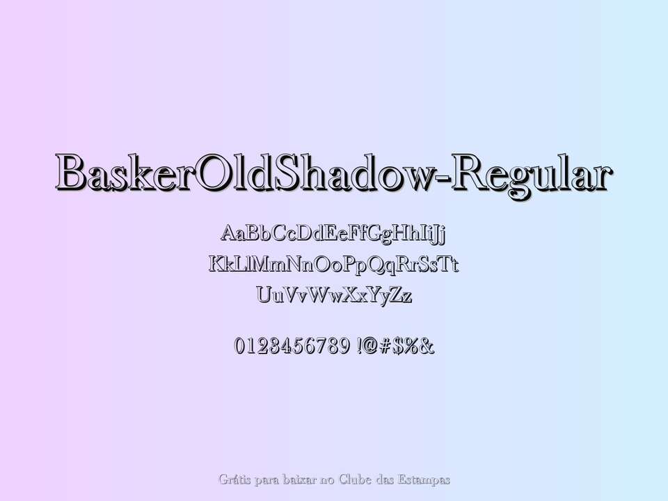 Fonte Baskeroldshadow Regular Grátis Para Baixar