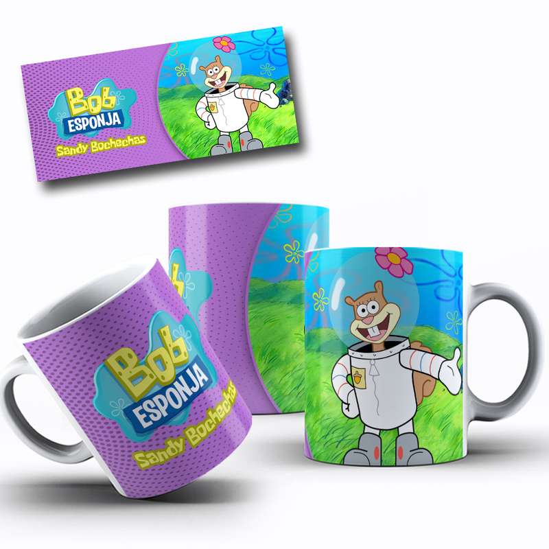Arte Caneca Desenho Animado Bob Esponja (6)