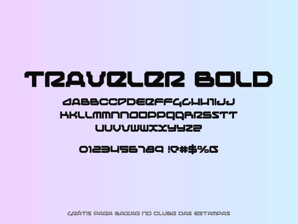 Fonte Traveler Bold Grátis Para Baixar